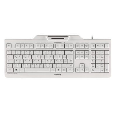 Cherry Teclado lector chip integrado  DNIe  Blanco